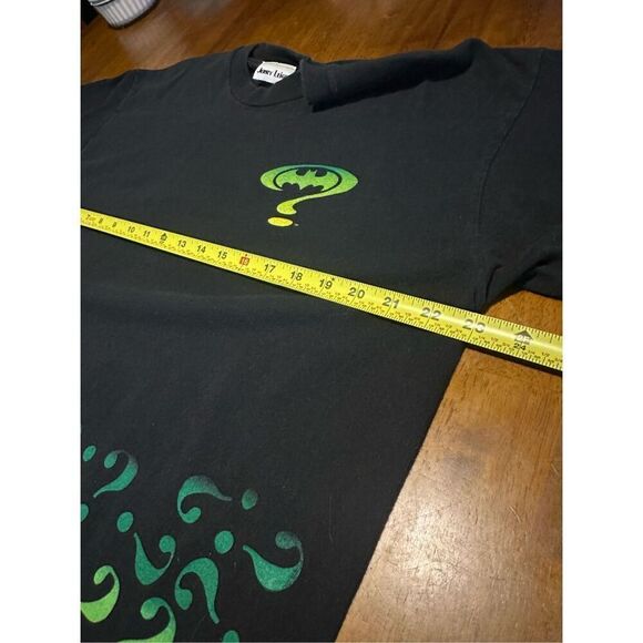 Vtg 90s Batman Forever Riddler Questions Graphic Print Single Stitch Sz XL RARE - Picture 7 of 8